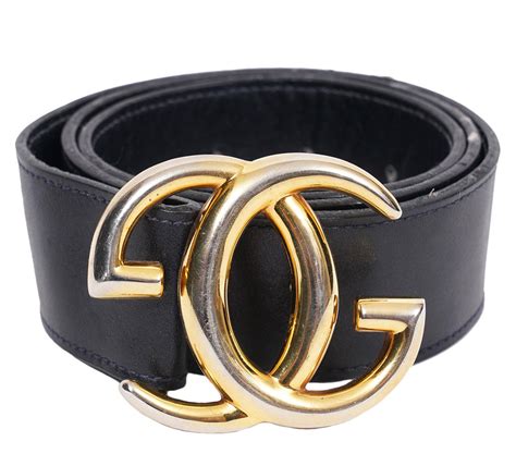 vintage black gucci belt